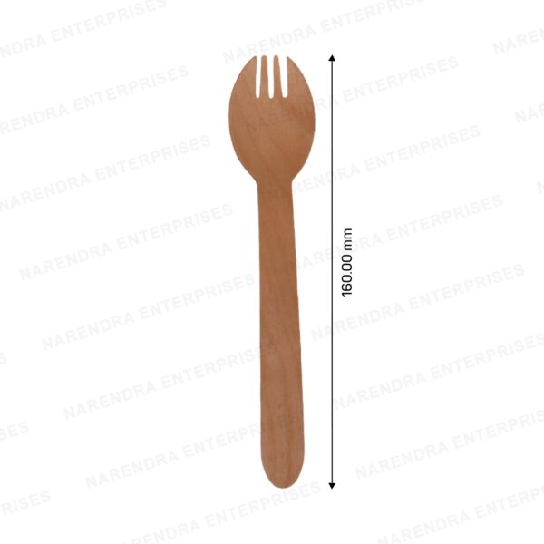 160mm wooden spork b