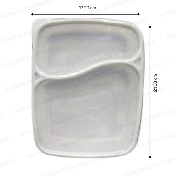 2 cp plastic meal tray d
