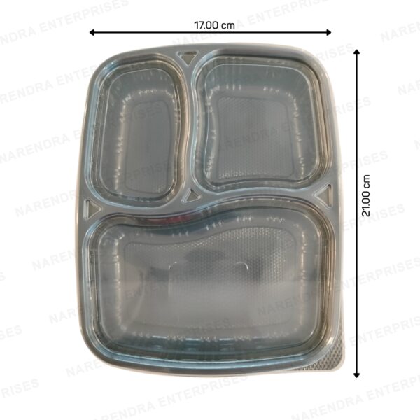 3 cp mini plastic meal tray b