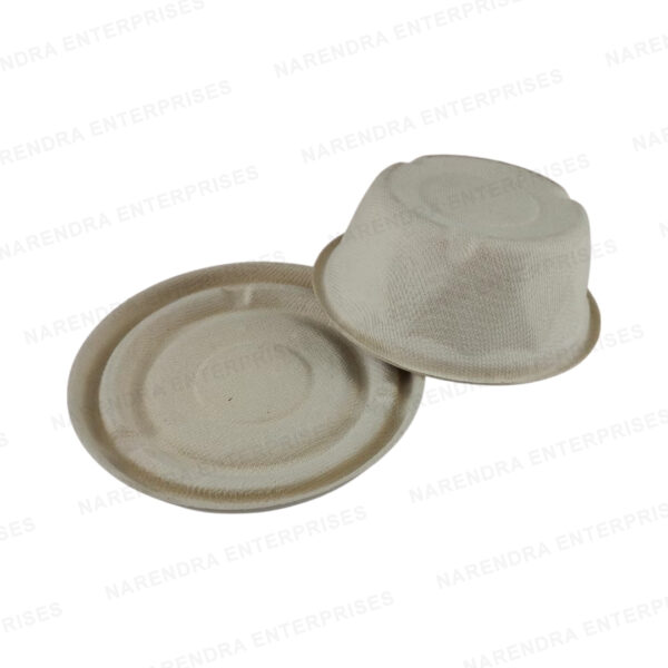 350ml bagasse kohinoor bowl with lid b