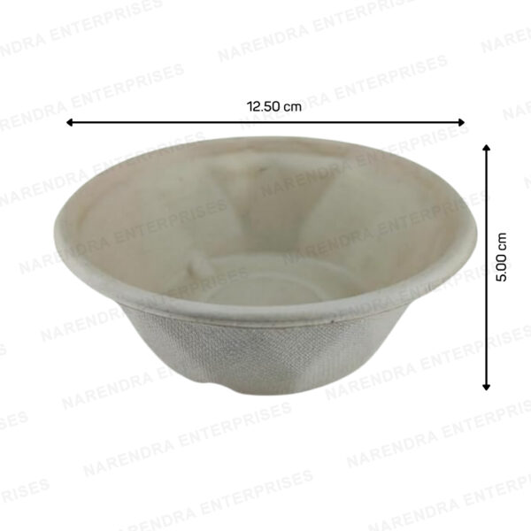 350ml bagasse kohinoor bowl with lid c