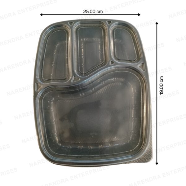 4 cp plastic meal tray b