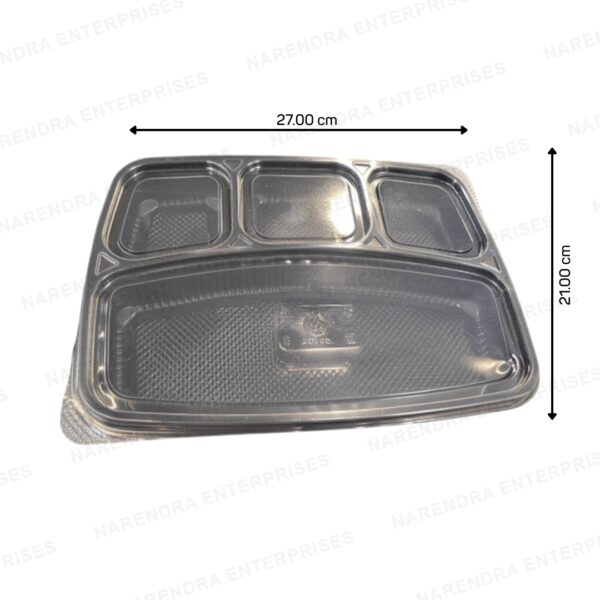 4 cp plastic meal tray dosa b