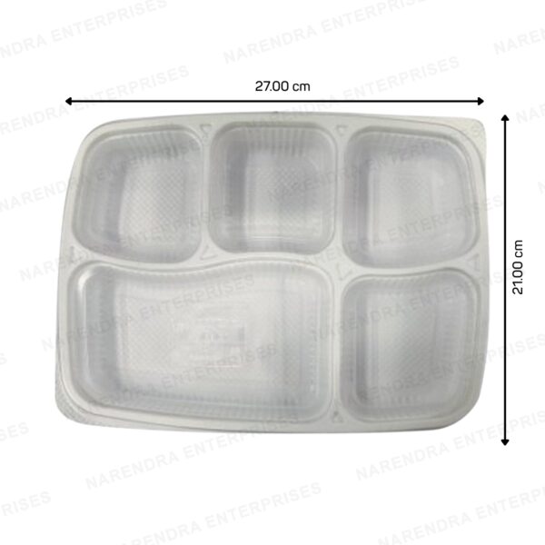 5 cp plastic meal tray d