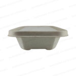 550ml Bagasse Global Rectangle Container with Lid - Image 3