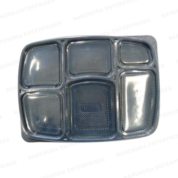 6 cp plastic meal tray a