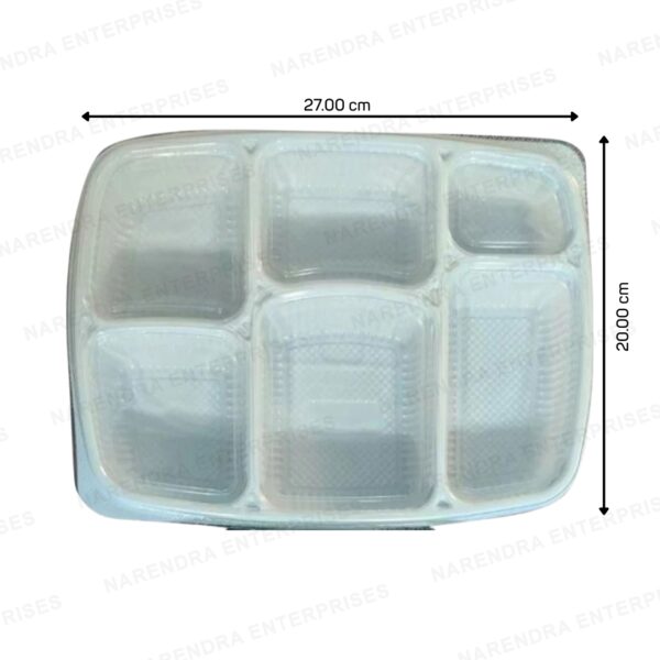 6 cp plastic meal tray d