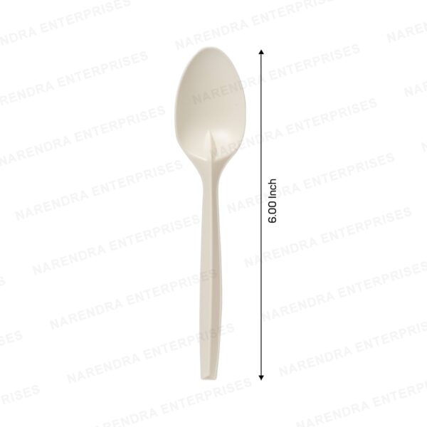 6 inch bio plastic spoon a 2