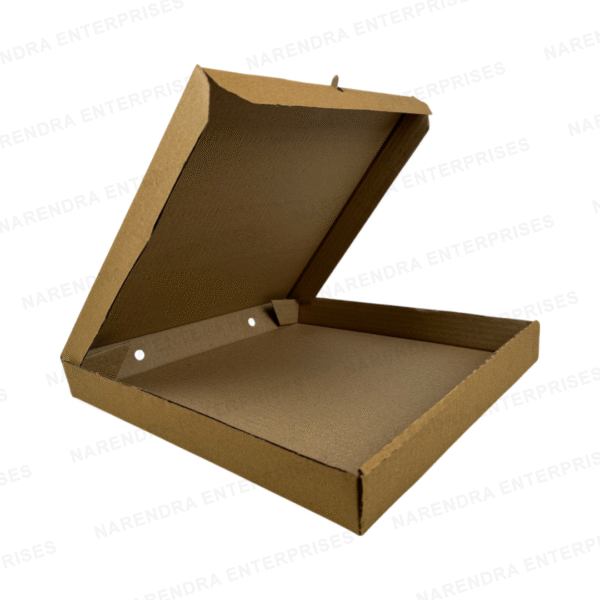 10 Inch Brown Corrugated Pizza Box - Genric Print - Image 2