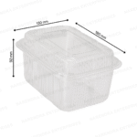 1000 ML Hinged Container Hi Lid - Image 2