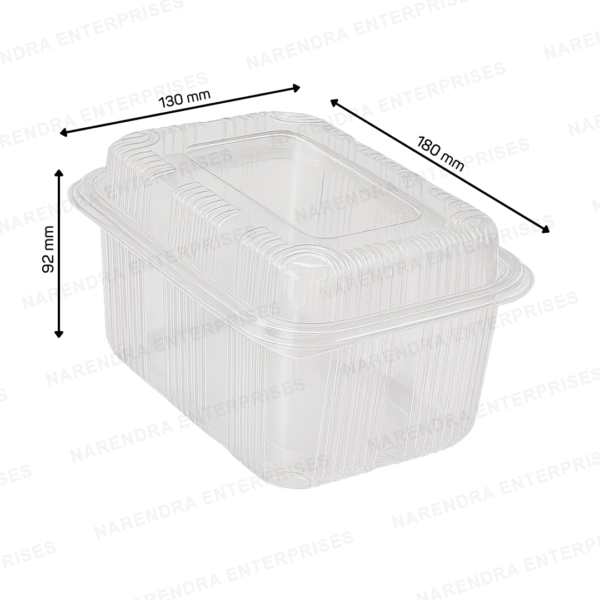 1000 ML Hinged Container Hi Lid - Image 2