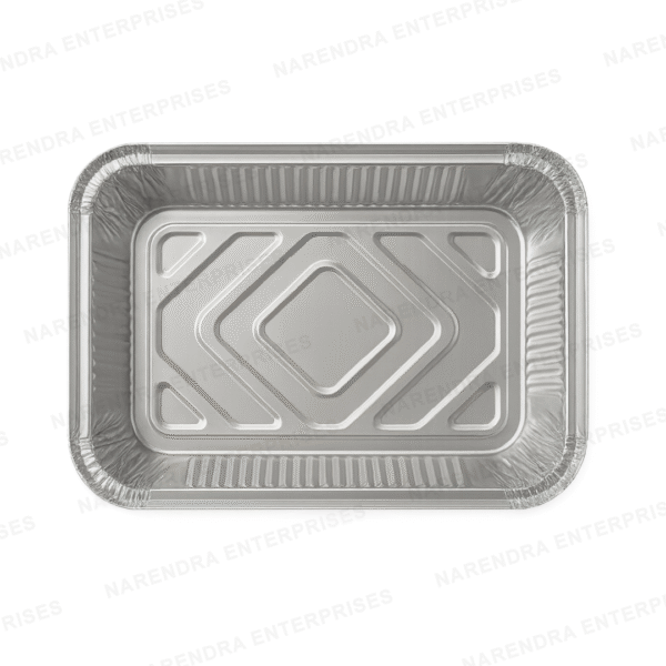 1000 ML Rectangluar Aluminium Container - Image 2