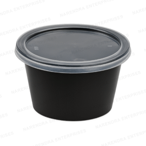 1000 ML Round Flat Dev Plastic Container