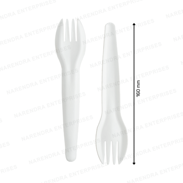 160 MM White Paper Fork - Image 2