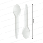 160 MM White Paper Spoon - Image 2