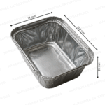 180 ML Rectangluar Aluminium Container - Image 3