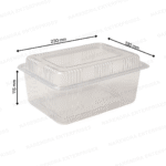 2250 ML Hinged Container Hi Lid - Image 2