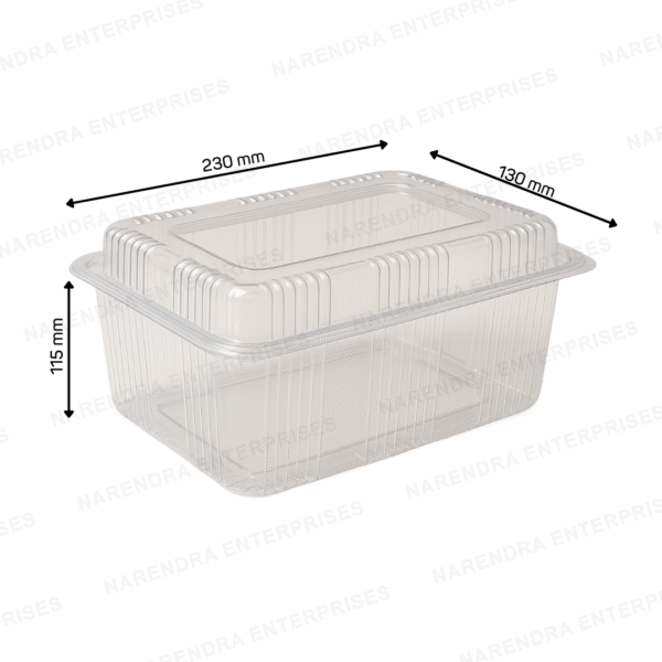 2250 ML Hinged Container Hi Lid - Image 2