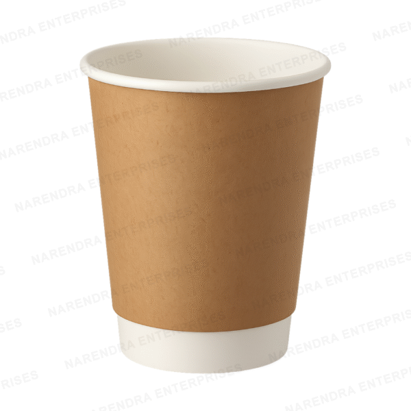 250 ML Double Wall Kraft Paper Glass - Image 1