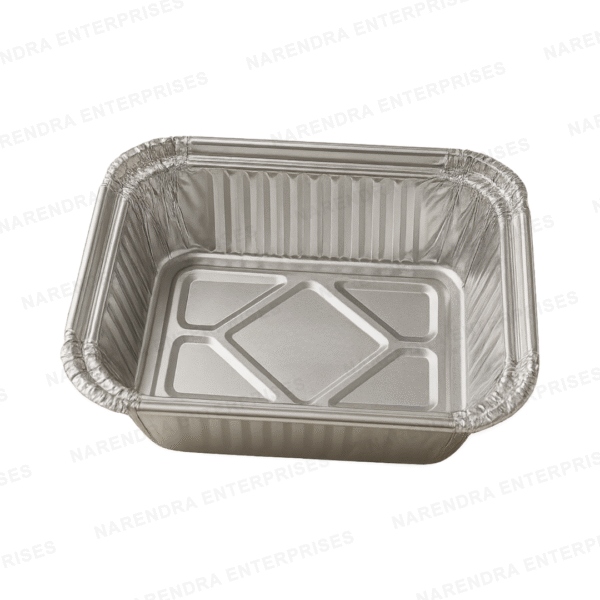 250 ML Rectangluar Aluminium Container - Image 1