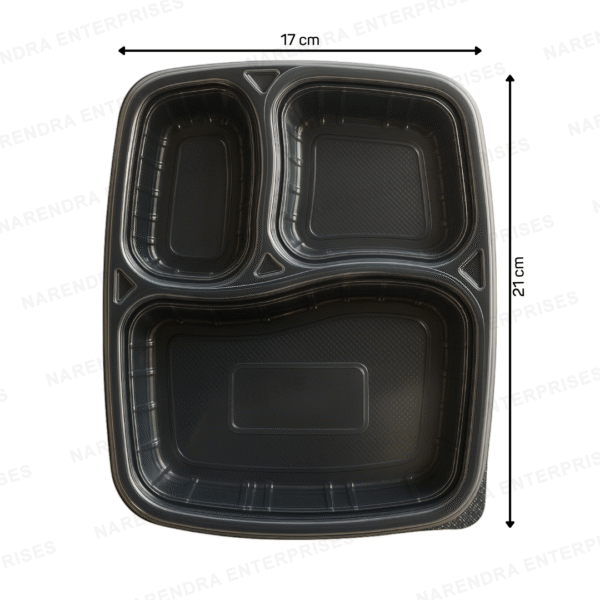3 CP Mini Plastic Meal Tray - Image 2