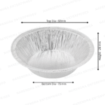 3.5 Inch (200 ml) Rround Aluminium Container - Image 3