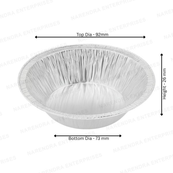 3.5 Inch (200 ml) Rround Aluminium Container - Image 3