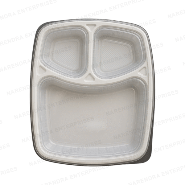 3 CP XL Plastic Meal Tray - Image 4