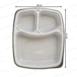 3 CP XL Plastic Meal Tray - Image 5