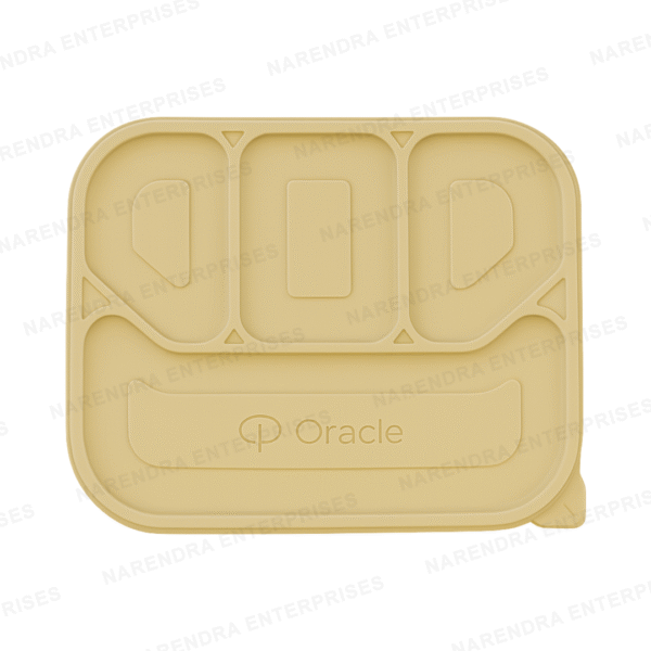 4 CP Bio Plastic Meal Tray Dosa - Image 1