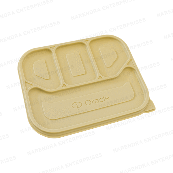 4 CP Bio Plastic Meal Tray Dosa - Image 3