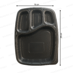 4 CP Plastic Meal Tray - Image 2