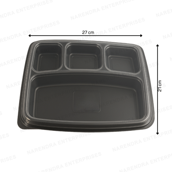 4 CP Plastic Meal Tray Dosa - Image 2