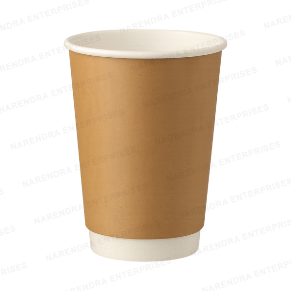 480 ML Double Wall Kraft Paper Glass - Image 1