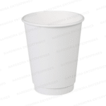 480 ML Double Wall White Paper Glass