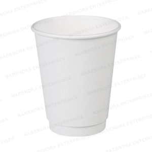 480 ML Double Wall White Paper Glass