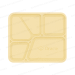 5 CP Bio Plastic Meal Tray