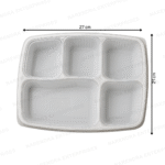5 CP Plastic Meal Tray - Image 5