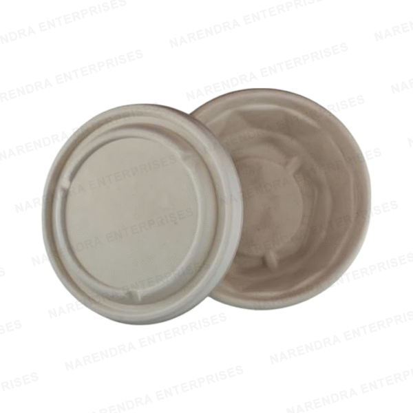 500ml Bagasse Kohinoor Bowl with Lid - Image 4