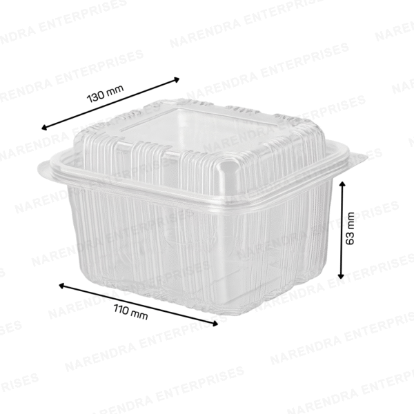 500 ML Hinged Container Hi Lid - Image 2