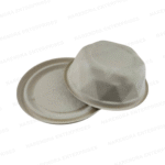 600ml Bagasse Kohinoor Bowl with Lid - Image 2