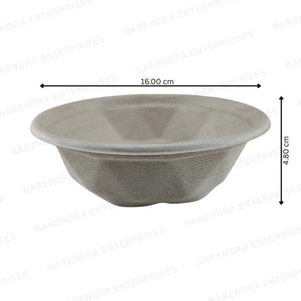 600ml Bagasse Kohinoor Bowl with Lid - Image 5