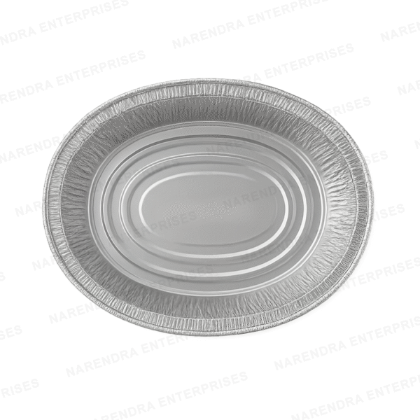 600 ML Oval Aluminium Container - Image 2