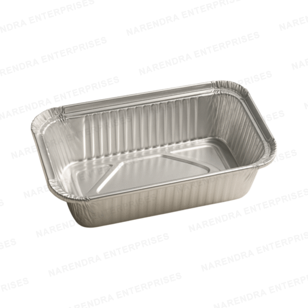 660 ML Rectangluar Aluminium Container - Image 1