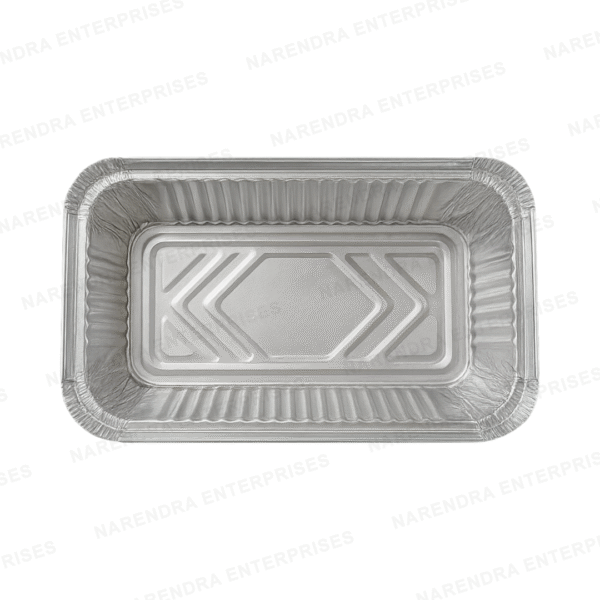 660 ML Rectangluar Aluminium Container - Image 2