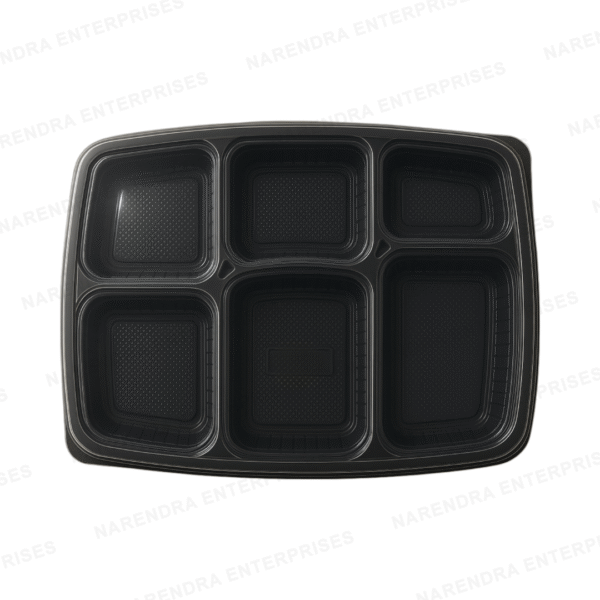 6 CP Plastic Meal Tray - Image 1