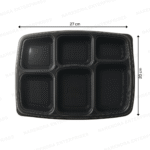 6 CP Plastic Meal Tray - Image 2