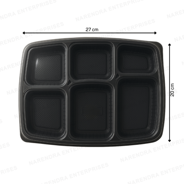 6 CP Plastic Meal Tray - Image 2