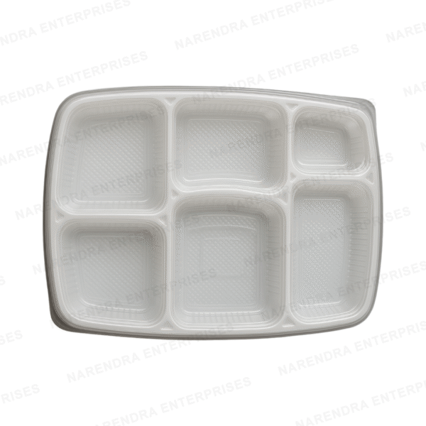 6 CP Plastic Meal Tray - Image 4