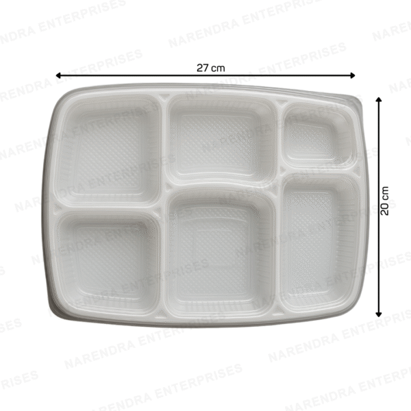 6 CP Plastic Meal Tray - Image 5